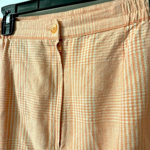 Adolfo Studio Vintage Linen and Cotton Pencil Skirt Size 14 - Picture 2 of 6